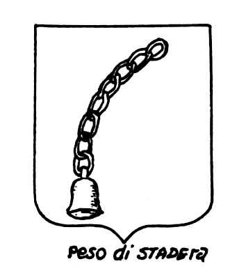 Image of the heraldic term: Peso di stadera